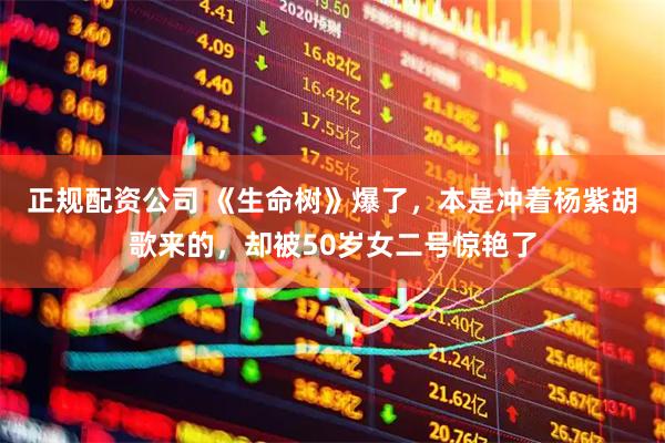 正规配资公司 《生命树》爆了，本是冲着杨紫胡歌来的，却被50岁女二号惊艳了